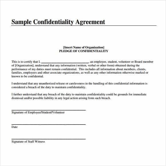 confidentiality statement template image 111