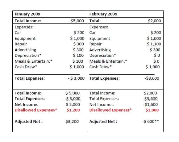 profit and loss statement image 233