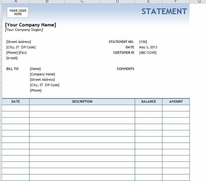4 Legal Statement Templates Word Excel Sheet PDF
