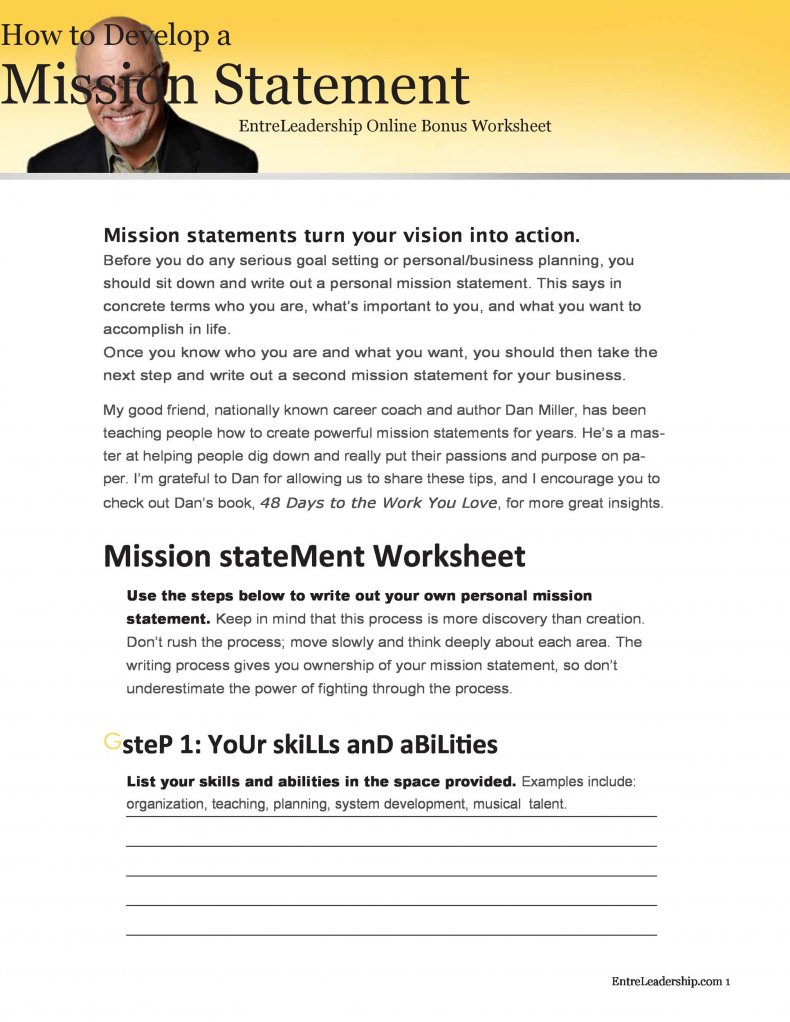 11+ Free Mission statement templates - Word Excel Sheet PDF