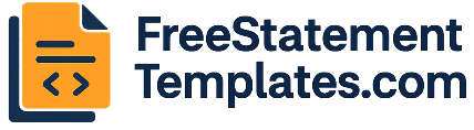 Free Statement Templates